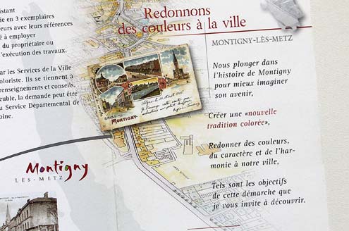 Histoire urbaine et étude de coloration des rues de Pont-à-Mousson et Franiatte
